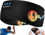 ZUMUSEN Sleep Headphones Headband Bluetooth 5.4, Super Soft 15+ Hours Playback Sleep Headphones Sports Headphones for Men and Women, Headband Headphones with Microphones for Training, Jogging, Yoga