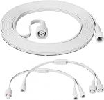 3-osaline v&auml;lisvalgustuse pikenduskaabli komplekt, 1 naissoost 2 meessoost ja 1 meessoost 2 naissoost Y-splitter ja pikenduskaabel Govee, H705A H705B H705C H706A H706B H706C jaoks