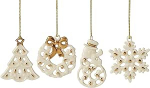 Lenox 4 x Mini Charm Ornaments 895679