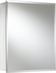 Croydex Winster Single Door Aluminium Cabinet with Hang N Lock Fitting System, 40.5 x 51 cm
