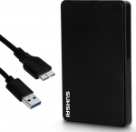 SUHSAI 500GB v&auml;line k&otilde;vaketas USB 3.0, 2,5-tolline kaasaskantav v&auml;line k&otilde;vaketas, salvestusketas, USB k&otilde;vaketas, mis &uuml;hildub m&auml;ngukonsooli, PC, Mac, s&uuml;learvuti, lauaarvutiga (must)