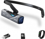 Ordro 4K camcorder, hands-free video camera EP7, 30 fps, UHD FPV, vlog camera, with a gimbal stabiliser, auto focus, remote control, 64 GB micro SD card