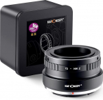 K&F Concept Lens Mount Adapter T2-NIK Z Manual Focus Compatible with T-Mount (T/T-2) Screw Mount SLR Lens to Nikon Z Mount Camera Body