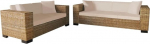 LAPOOH Sofa Set 2 Seater and 3 Seater Couch for Living Room for Apartments Lounge Sofas & Couches Relaxing Sofa Real Rattan