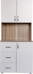 HTI-Line Kitchen Buffet Blanca Kitchen Cabinet Tall Cabinet Sonoma White