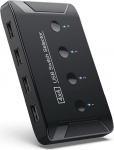 Chenyang KVM USB 2.0 HUB l&uuml;liti valija 4 pordi arvutite jagamiseks 4 seadet klaviatuurile hiirele skannerile printerile