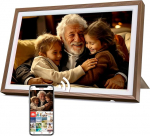 Digitaalne pildiraam 32 GB 10,1-tolline WiFi puuteekraaniga digitaalne pildiraam HD 1280 x 800 IPS, automaatne p&ouml;&ouml;ramine, fotode jagamine igal ajal ja igal pool Frameo/Uhale rakenduse kaudu, pronksist