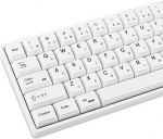 Guffercty kred GTSP Jaapani valged klahviklapid 135 klahviga, 65% XDA klahviklappide komplekt 60% TKL klaviatuurile Cherry Mx Gateron Kailh Switch 87/68/64/104 mehaanilisele klaviatuurile (Minimalistlik).