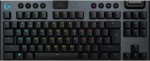 Logitechi tarvikud G915 TKL Tenkeyless Lightspeed Wireless RGB mehaaniline m&auml;nguklaviatuur, lame l&uuml;liti, Lightsync RGB, t&auml;iustatud Bluetooth-tugi, Belgia AZERTY paigutus must (920-010588)