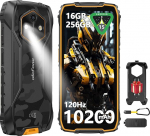 Ulefone RugKing 4 Pro v&auml;litingimustes kasutatav nutitelefon ilma lepinguta Android 15 AI vastupidav mobiiltelefon, 10200 mAh aku 16GB + 256GB/SD-2TB, 48MP 6.56 tolli 120Hz, 120LM Super Torch/3 kaardipesa/IP68/IP69K/OTG