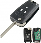 Heart Horse 433 MHz 3 nupuga autopuldi v&otilde;ti, mis &uuml;hildub Op*EL Insignia Astra J Vauxhall Mokka Zafira Corsa asendus klappava auto v&otilde;tme puhul koos ID46 kiibiga aku ja tera