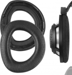 Geekria Elite perforeeritud lambanahk asendusk&otilde;rvapadjad, mis &uuml;hilduvad Sennheiser HD800 k&otilde;rvaklappide remonditarvikutega (must)