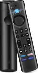 H&auml;&auml;ljuhtimispuldi asendus (4 Gen) &uuml;hildub AMZ F-i-re Stick TV (2 Gen & 3 Gen & Lite & 4K & 4K MAX), Smart TV Cube (2 Gen & 3 Gen) nelja kiirnupu ja h&auml;&auml;lefunktsiooniga.