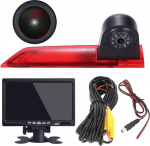 18 mm objektiivi tippkvaliteediga tagurduskaamera + 7-tolline TFT LCD-ekraan Monitor Pidurituli auto katuse tagurduskaamera Ford Transit Custom 2012-2016 jaoks