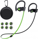 Bluetooth k&otilde;rvaklapid, juhtmevabad Bluetooth k&otilde;rvaklapid Bluetooth 5.3, Bluetooth k&otilde;rvaklapid Sport Deep Bass Stereo, IPX7 veekindel, Bluetooth k&otilde;rvaklapid k&otilde;rvaklappide jaoks Jogging Training, roheline