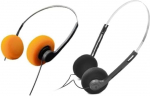 Retro-Over-Ear-Kopfh&ouml;rer, Vintage-Feelings-B&uuml;gel-Kopfh&ouml;rer, Retro-Kopfh&ouml;rer, kerge, Hi-Fi-Stereo-Kopfh&ouml;rer, f&uuml;r die meisten Handys, Wiedergabe, Pevices-Kopfh&ouml;rer (schwarz + orange), 2 St&uuml;ck