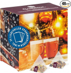 Corasol Premium tee advendikalender 2025 kahele (paaridele ja paaridele) koos armastavate &uuml;tluskaartidega ja 2 x 24 puuviljase teeseguga p&uuml;ramiidikotis (178 g)