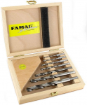 FAMAG Wood spiral drill bits long HSS-G 7-tlg. SET