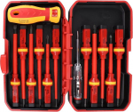 FLEXMAN 1000 V isoleeritud elektrikruvikeeraja komplekt, isoleeritud professionaalne elektrikruvikeeraja Phillips kruvikeeraja komplekt DIY, autode, seadmete remondiks