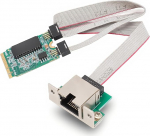 M.2A+ E v&otilde;rgukaart 1000/100/10Mbps Bent Pin Gigabit Ethernet &uuml;heportiline RJ45 serveriv&otilde;rgukaart I210AT kiibiga arvutile