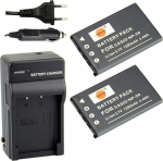 DSTE&reg; （ Pakk 2 ） Asendusaku ja DC75E reisilaadija komplekt Casio NP-20 Exilim EX-Z3 EX-Z4 EX-Z5 Z6 EX-Z3 EX-Z7 EX-Z8 EX-Z11 EX Z60 Z65/EX-Z70/Z75/Z77/M1/M2 EX-M20 EX-S1/S2/S3 jaoks.