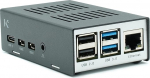 KKSB korpus Raspberry Pi 4 jaoks | Pulbriga kaetud teraskate | Elojitud alumiiniumist alus