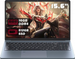 15,6-tolline FHD m&auml;ngukontor, Celeron N95, RTX 1060 4GB, 16G RAM DDR4, 512G SSD, WiFi, HDMI, RJ45 Ethernet, suure j&otilde;udlusega, valgustatud klaviatuur, s&otilde;rmej&auml;lg, veebikaamera, numbriklahvistik, PC