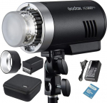 Godox AD300Pro AD300 Pro Flash 300W 2.4G TTL Flash Strobe Speedlite1/8000 HSS, 320 t&auml;isv&otilde;imsus 5600&plusmn;100K stabiilne v&auml;rv 2W mudelvalgus Nikon Canon Sony Fuji Olympus Panasonic kaamerale