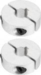 hankimise kaart 2 Pack Shank Sleeve 3/8 "Bore Double Split Shank Collar 1-3/8" OD 3/8" paks alumiinium Clamp Collars CNC t&ouml;&ouml;pinkide jaoks Industrial