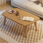 Klappbarer Couchtisch aus Holz f&uuml;r Zuhause, B&uuml;ro, platzsparend, mit abgerundeten Ecken, ideal f&uuml;r Wohnzimmerdekoration und einfaches Essen