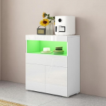 Sideboard, buffetkapp, 2 ukse ja 1 sahtliga kapp, k&otilde;rgl&auml;ikega TV kapp, LED valgustusega Highboard, avatud sektsiooniga hoiukapp s&ouml;&ouml;gituppa, elutuppa, 80 x 35 x