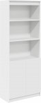 vidaXL Highboard valge 70 x 35 x 180 cm puidust materjalist kapi hoiukapp K&otilde;rge k&uuml;lgkapp K&otilde;rge kapi kapi uksega kapp