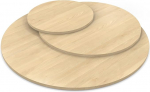 AUPROTEC lauaplaat 19 mm &uuml;mmargune l&auml;bim&otilde;&otilde;t 1600 mm Mandal Maple Natural Wood Top Melamiinvaiguga kaetud puitlaastplaat koos servadega ABS serva valik: 160 cm