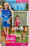 Mattel Barbie soccer coach playset with 2 dolls and accessories, soccer player