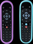 [2 Pack] Kaugjuhtimispult originaal Sky Q h&auml;&auml;ljuhtimispuldile SKY135, Sky Q Touch ja Non-Touch Silikoonist kaitsekott koos paelaga Sky Glass Remote'ile