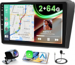 2+64G Android autoradio Fiat Doblo 2010-2015/Opel Combo 2011-2018 juhtmevaba Carplay & Android Car, 9-tolline IPS puuteekraaniga raadio koos Bluetooth/GPS/Reversioonikaamera/FM/WiFi/SWC/26UIga
