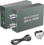 SDI to HDMI, SDI to HDMI Converter, 1080p HD/3G/SD to HDTV Video Audio Converter, BNC to HDTV adapter SDI kaamera monitori projektori jaoks