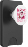 R&otilde;&otilde;msaid j&otilde;ule roosa j&otilde;uluvana koos kummist graafikaga PopSockets PopWallet MagSafe'ile