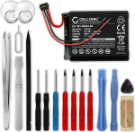 CELLONIC 1 x aku navigatsiooniseadme jaoks, mis &uuml;hildub Garmin Edge 520, Edge 820, Edge 200, 361-00043-00 - (600 mAh, 3,7 V) + t&ouml;&ouml;riistakomplekt 17 tk.