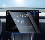 SHAOHAO &uuml;hildub Tesla Model Y Performace 2025 16-tollise auto navigatsiooniekraani kaitsekilega GPS l&auml;bipaistev kaitsekile kriimustuskindel 9H karastatud klaas Tesla Model y Performace tarvikud