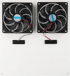 Attic Abluftventilator Dual Blade Solarpanel Dachentl&uuml;ftung f&uuml;r Haus & Garten, 40W Dual Fan mit 25% Effizienz, Single Crystal PET, 18V Leerlaufspannung,