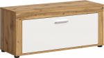 xonox.home - Jam Bench 100 x 44 x 35 cm Wotan tammepuust ja valge - Esikoha m&ouml;&ouml;bel / garderoobim&ouml;&ouml;bel / Esikoha m&ouml;&ouml;bel / Sissep&auml;&auml;suala / Lihtne hoolduspind / Kvaliteetne viimistlus