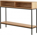 Konsoollaud sissep&auml;&auml;sulaud Ristk&uuml;likukujuline konsoollaud metallriiulitega mustaks v&auml;rvitud pronksist 2 riiuliga aktsentlaud elutuppa esikusse 108x25x85cm