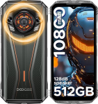 DOOGEE S Punk Pro v&auml;ljas mobiiltelefon 20GB + 512GB/2TB, 128dB k&otilde;lar, 10800mAh/33W v&auml;ljas nutitelefon ilma lepinguta Android 14, 6,6-tolline FHD + ehitusplatsil kasutatav mobiiltelefon LED valgusefektiga