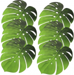 6 taldriku komplekt Monstera Leaf EVA isoleeriv libisemisvastane kuumakindel peodekoratsioon Roheline
