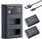 K&F Concept LP-E17 kaamera akulaadija 1250 mAh Canon EOS RP, Rebel T8i, T7i, T6i, T6s, SL2, SL3, EOS M3, M5, M6 Mark II, 77D, 200D, 750D, 760D, 800D jaoks.