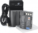 DSTE EN-EL3E Li-ioon aku (2-pakk) ja Micro USB laadija &uuml;hildub Nikon D30 D50 D70 D70S D90 D80 D100 D200 D300 D300S D700 mudeliga.
