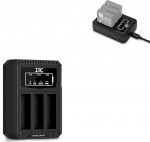 JJC USB-C kolmekordne akulaadija, mis &uuml;hildub Ricoh GR IV, GR4, GRIV kaameraga, akulaadija + 1 C-t&uuml;&uuml;pi laadimiskaabel Rico.DB-120 jaoks.