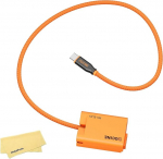 ZGCINE PD-EL15 EN-EL15 kuuliga akukaabel USB-C PD Nikon D7100 D810 D7500 Z6 II Zf kaamerale, 60 cm, 9V-12V sisendiga