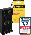 PATONA Dual LCD laadija &uuml;hildub Sony NP-FM500H NP-F970 NP-F980 NP-F960 NP-F950 NP-F930 NP-F750 NP-F550 NP-FM30 NP-FM50 NP-FM70 NP-FM90 NP-QM51 NP-QM71 NP P-QM91earD akudega.